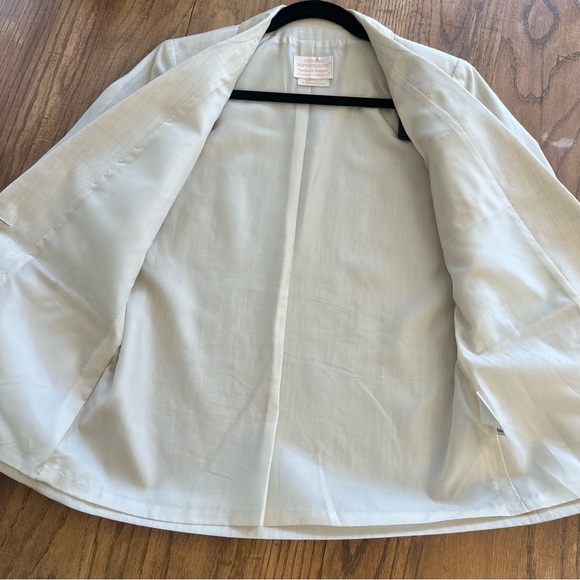 Vintage Pendleton Country Sophisticates Classic Cream Women's Blazer Size 6 - Picture 12 of 12